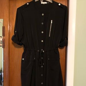 Black Calvin Klein shift dress